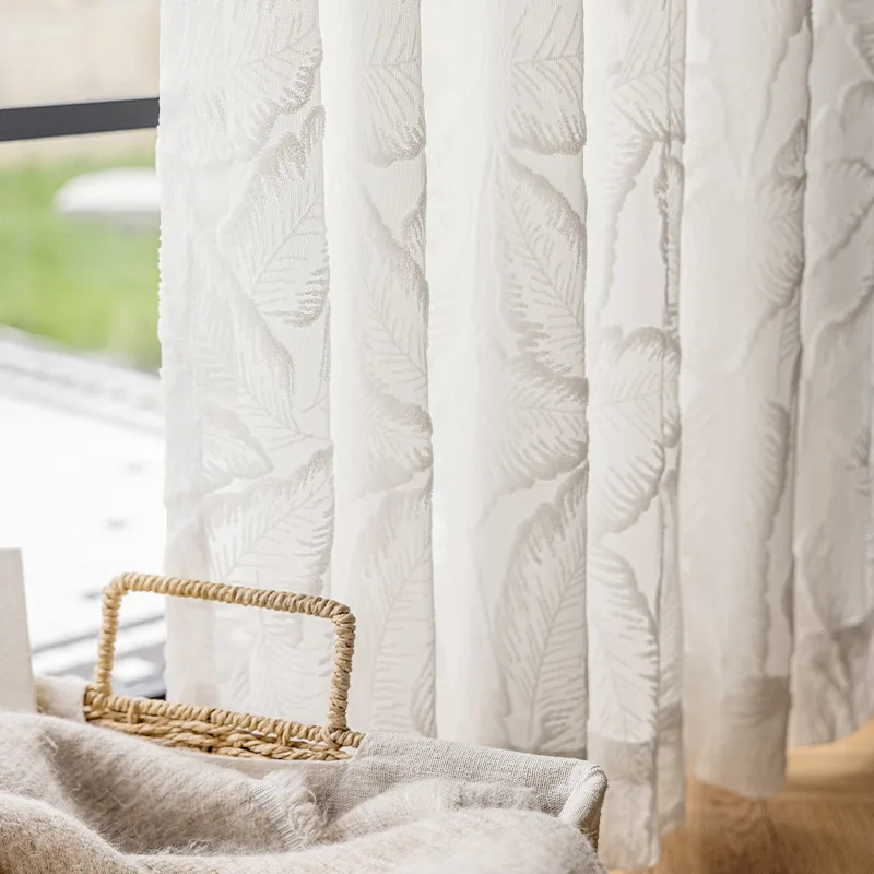 

Fonflora белые плотные тюлевые шторы