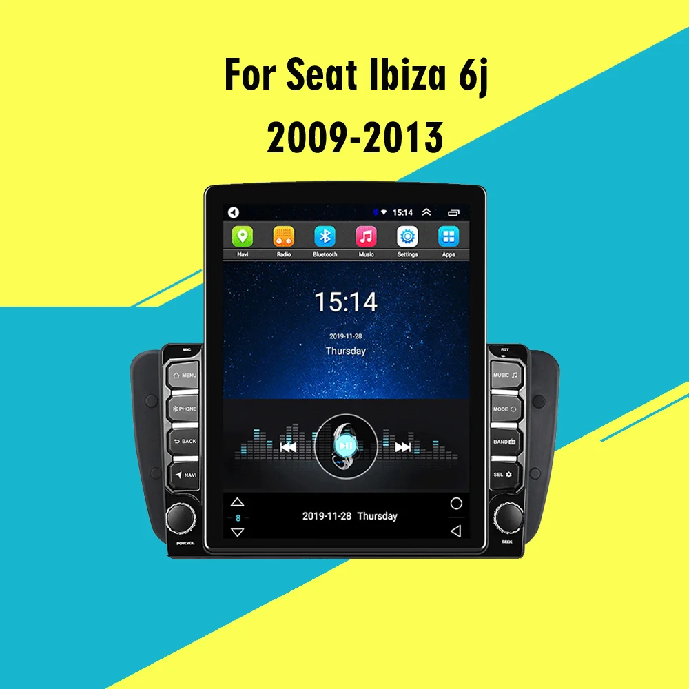 

Car Radio For Seat Ibiza 6J 2009-2013 Android 9.7" Tesla Screen Multimedia Player GPS Navigator 4G WiFi Apple Carplay Head Unit