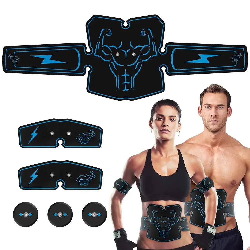 

Electric Abdominal Muscle Stimulator EMS Trainer Toner Abdomen Muscle Stimulation Abs Fitness Equipment For Arm Leg Back Massage