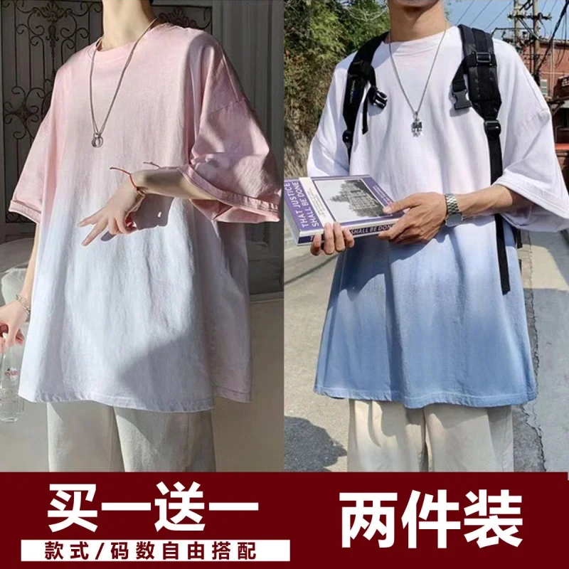 

Summer Men's Short-SleeveTT-shirt Men's Loose Casual Student Top Youth Half Sleeve Korean StyleinsHalf Sleeve Men's Fashion