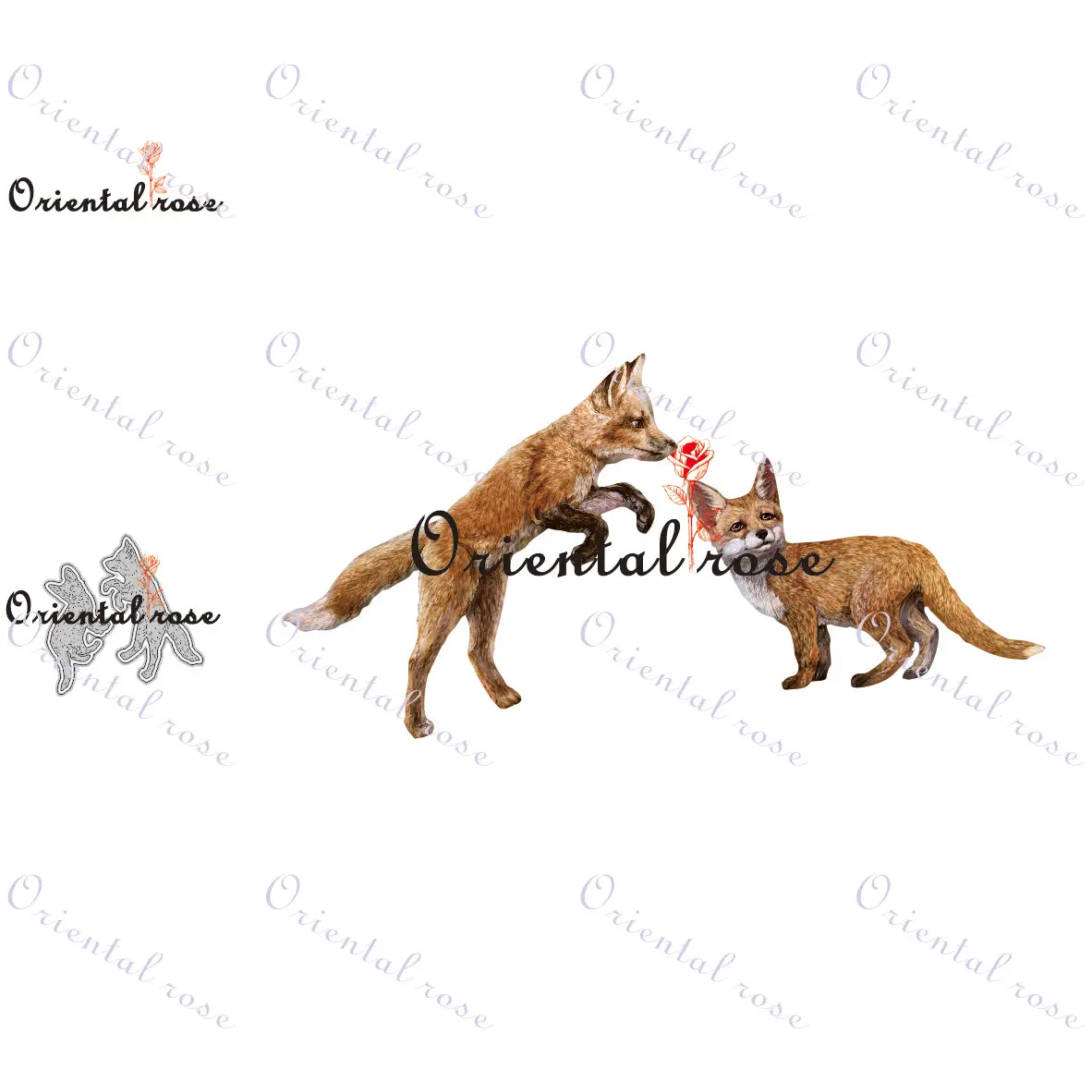 

New mold 2022 maternal love Fox cutting mold DIY mold photo album cutting mold scrapbook mold cutting stamp cutting mold 2022