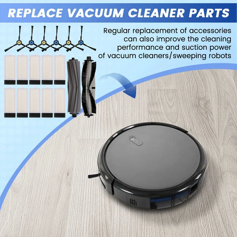 HEPA Filter For ILIFE T20s Robot Vacuum Roller Side Brush Cleaner Replacement Spare Parts