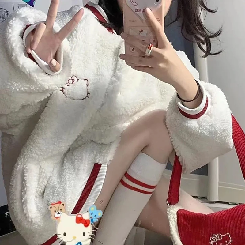 Новинка, милая бейсбольная Униформа Sanrio Hellokittys