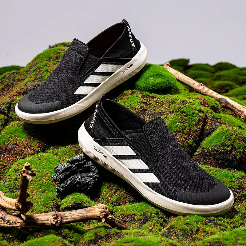 Фото Водные кроссовки Adidas JI3502 Slip On с дышащей сеткой, тканью Climacool и подошвой из ЭВА, быстросохнущие, для активного отдыха на природе №2
