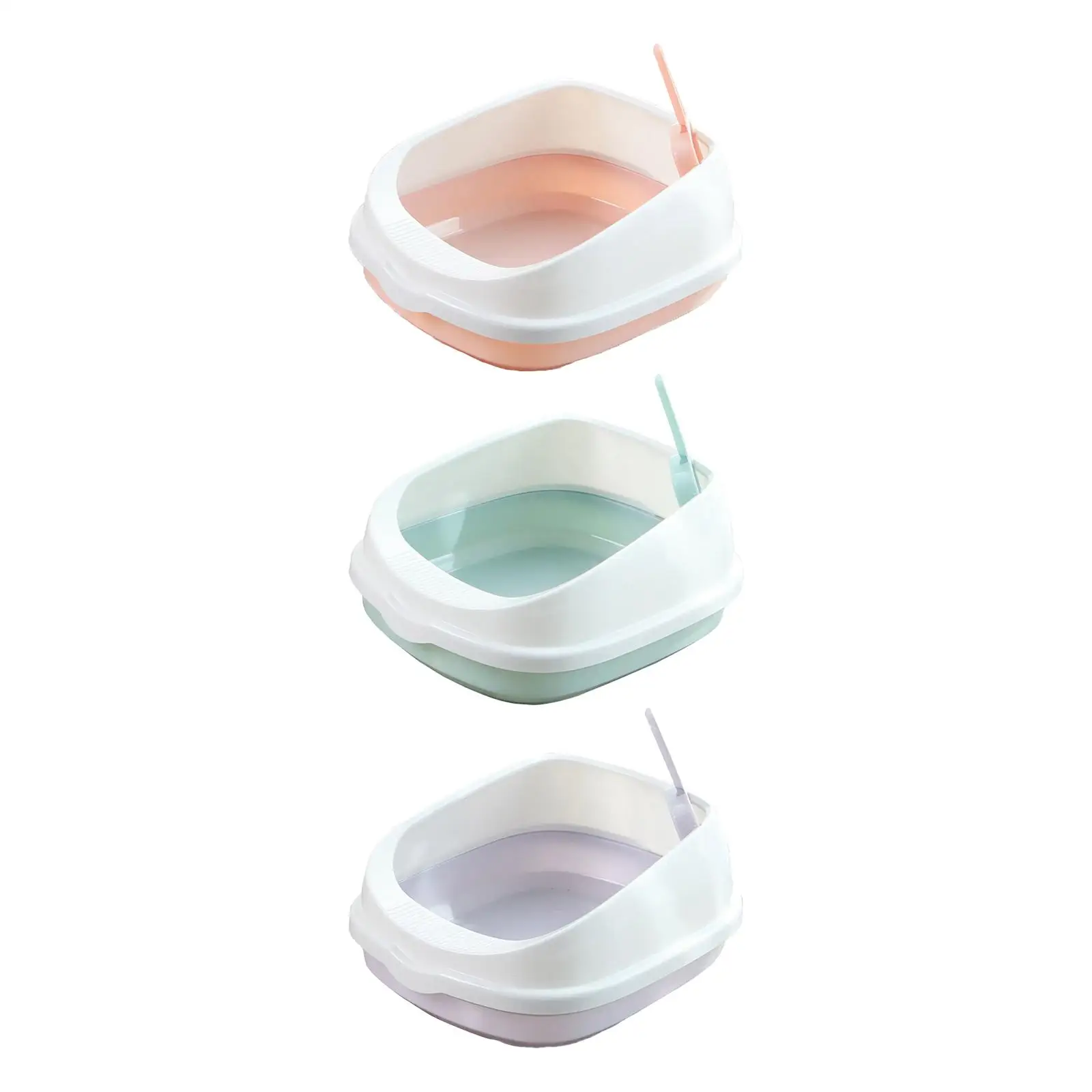 Toilet Removable Portable Tray Semi Closed Sand Box Splashproof Large Space Easy Clean For Travel Accessories