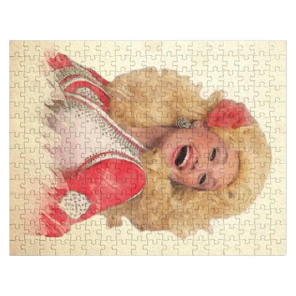 Картинка-Пазл Долли Партон с акварелью