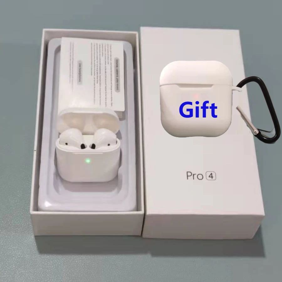 

Pro 4 TWS Wireless Headphones Sports Music Earphones Fone Bluetooth-compatible 5.0 Waterproof Headset With Mic Pro4 Earbuds