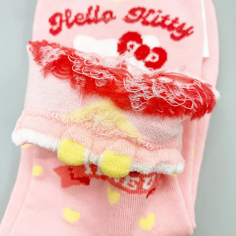 Хлопковые носки Kuromi Sanrio My Melody Cinnamoroll плюшевые Hello Kitty носки-трубы косплей подарки