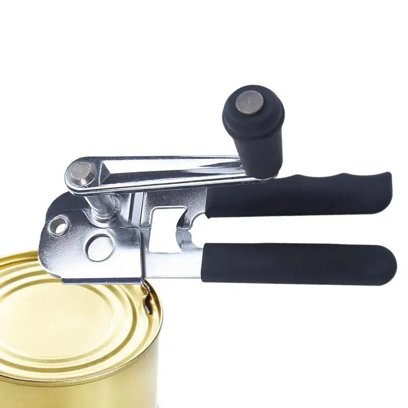 

Stainless Steel Cans Opener High Quality Professional Ergonomic Manual Can Opener Easy Crank Can Opener With Extra Long Handle
