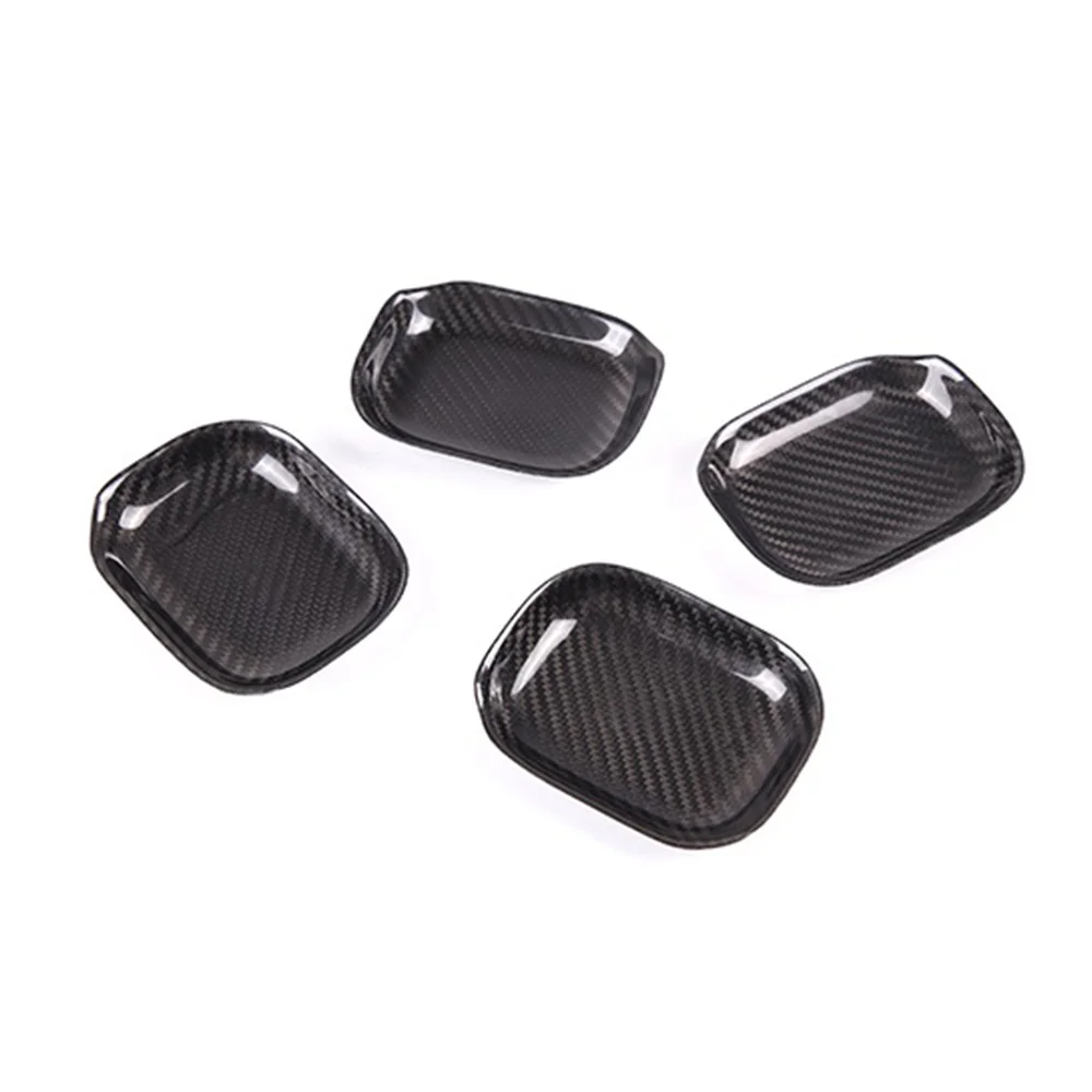 

Real Carbon Fiber Car Door Bowl Cover Trim Stickers Exterior Accessories for Mercedes Benz G Class W463 2009-2018