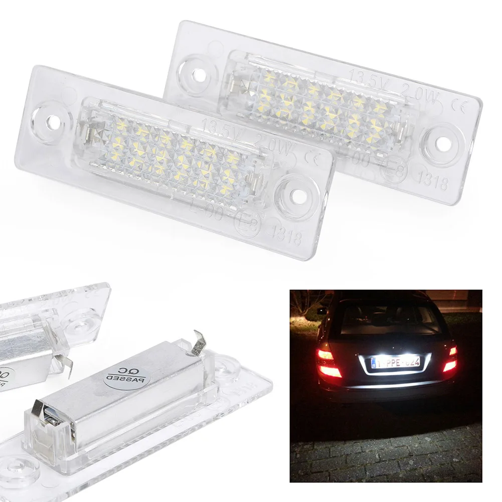 Светодиодная лампа освещения номерного знака без ошибок для Volkswagen Passat Touran Golf 5