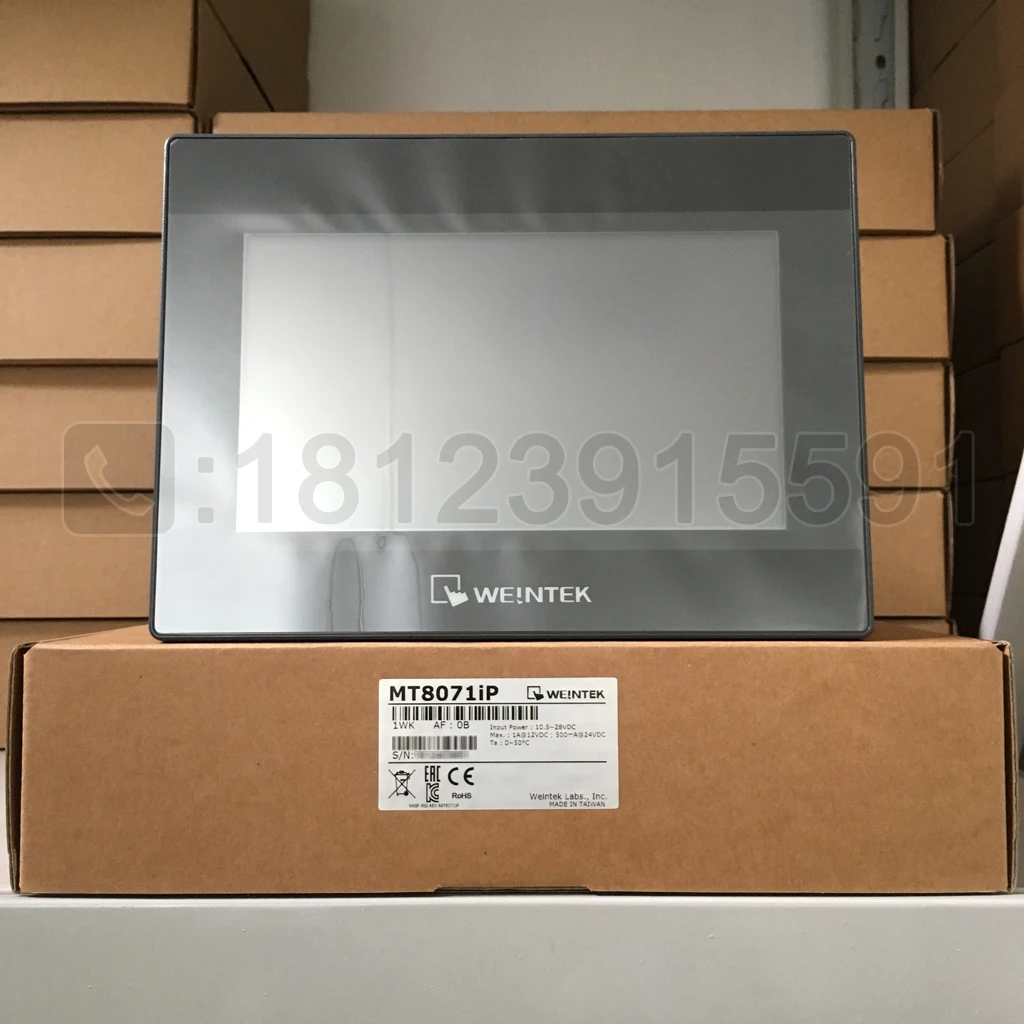 

2025 Weintek HMI/Weilun 7-дюймовый человеко-машинный интерфейс MT8071iP заменяет MT8070iP с Ethernet
