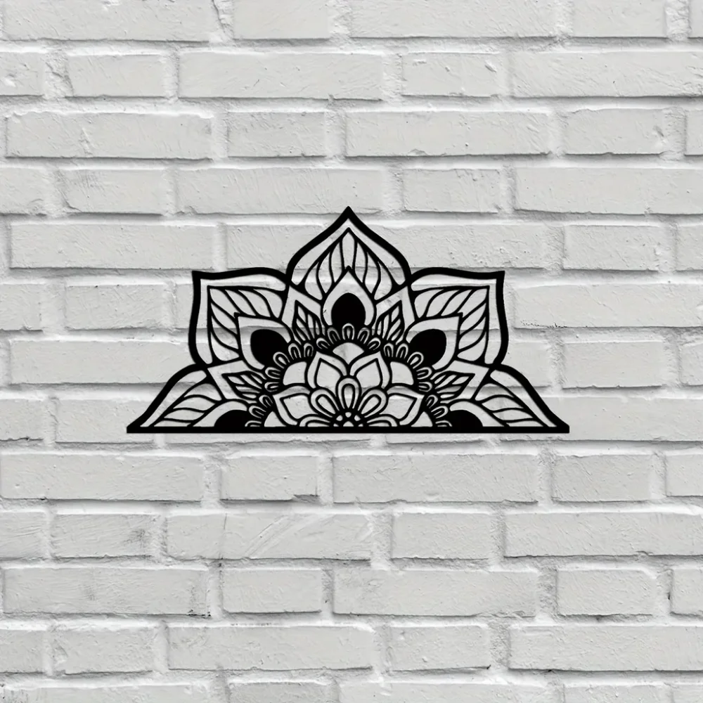 Элегантный Большой Металлический Настенный Декор С Мандалой: Великолепное