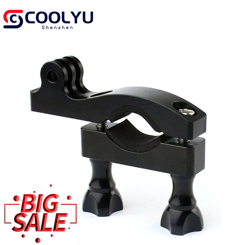 

Applicable to GoPro10 Action Camera Accessories Aluminum Alloy Pipe Clip Single Car Clip Bicycle Motorcycle Fixed Bracket