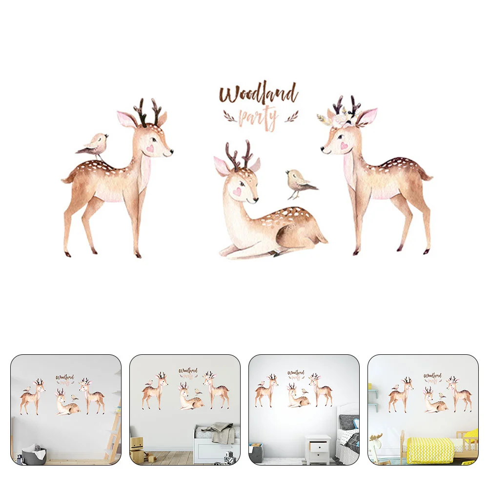 

1 Sheet of Self-adhesive Wall Sticker Cartoon Wall Decor Adorable Wall Decal Home Supply