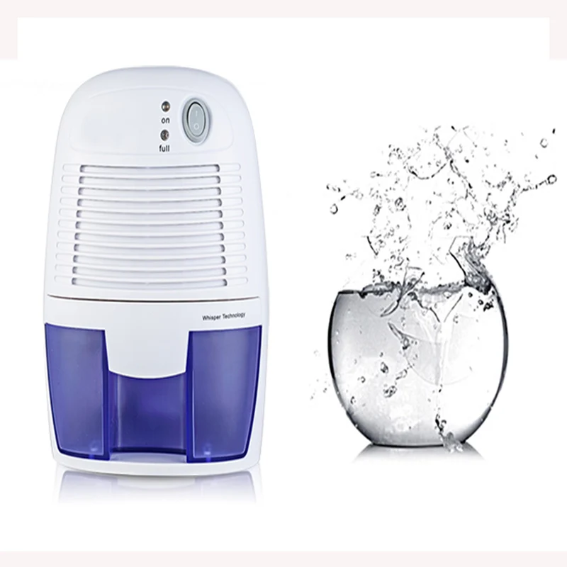

XROW-600A Mini Dehumidifier Household Dehumidifier Silent Basement Dehumidifier Wardrobe Dryer Absorber 1L Capacity 1pc