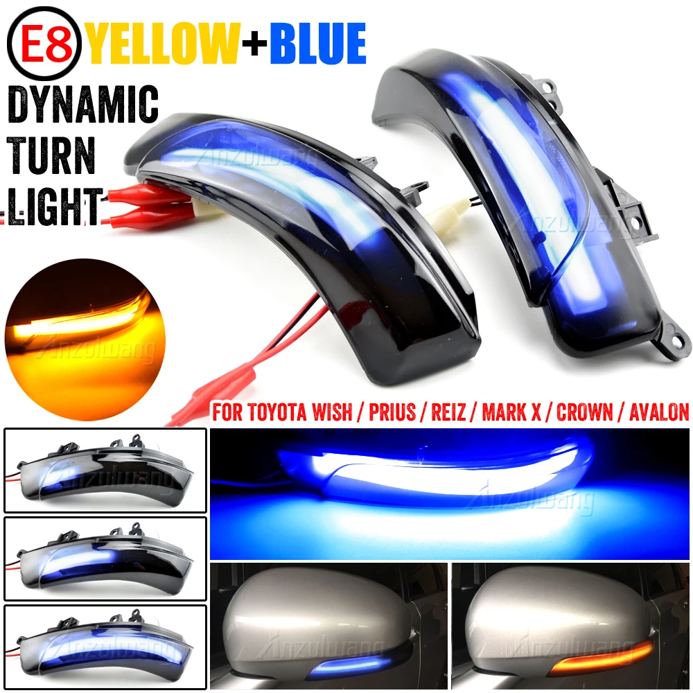 

Side Mirror LED Turn Signal Indicator Repeater Lamp Blinker Light For Toyota CAMRY PRIUS REIZ WISH MARK X CROWN AVALON IQ EQ EV