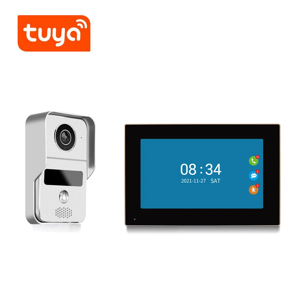 7Inch IPS Screen 2MP Tuya APP Remote Control Video Door Phone WIFI IP Doorbell Intercom Visual Door Viewer Camera