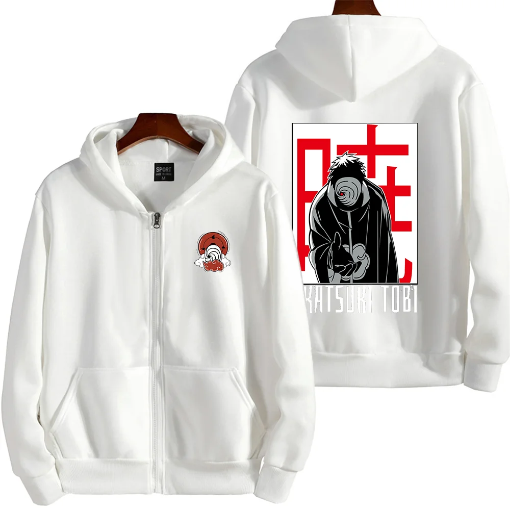 Толстовки с принтом аниме Uchiha Obito повседневные толстовки для пар студентов