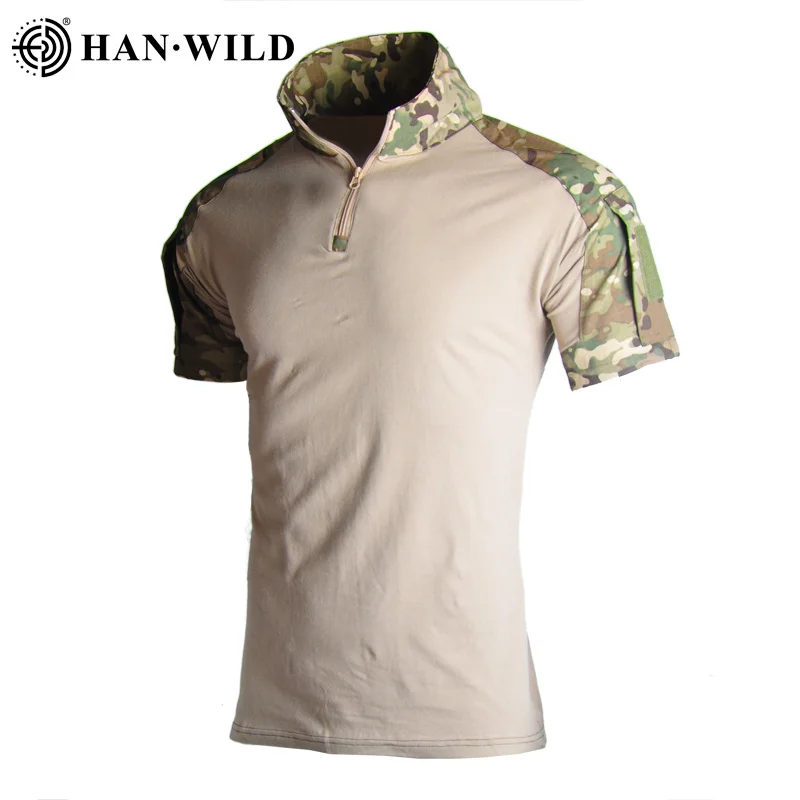 

Mens Military Combat Shirts Airsoft Zip Hiking Man Tactical Hunting Clothes Camping Outdoor Army Pullover Tops
