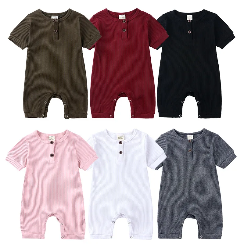 

2022 new summer baby onesie short-sleeved newborn baby clothes male and female baby romper outing clothes