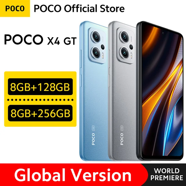 POCO X4 GT 5G [глобальная версия] телефон, 128 ГБ/256 ГБ, 8100 Гц, DotDisplay, 64 мп, тройная камера, 67 Вт, турбозарядка 1