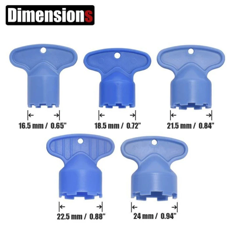 5 Pcs Plastic Faucet Aerator Repair Replacement Tool Spanner