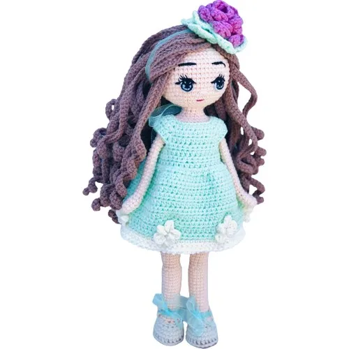 Hand Made Japanese Handicraft Amigurumi Rope Knitting Toy Girl Doll 31 cm Of Licensed Organic Cotton Yarn | Игрушки и хобби