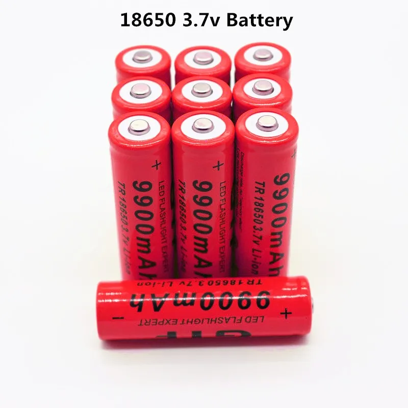 

New 18650 Battery Lithium Rechargeable Battery 9900mAh Lithium Battery 3.7 V for Bright Flashlight Toy Rechargeable Battery