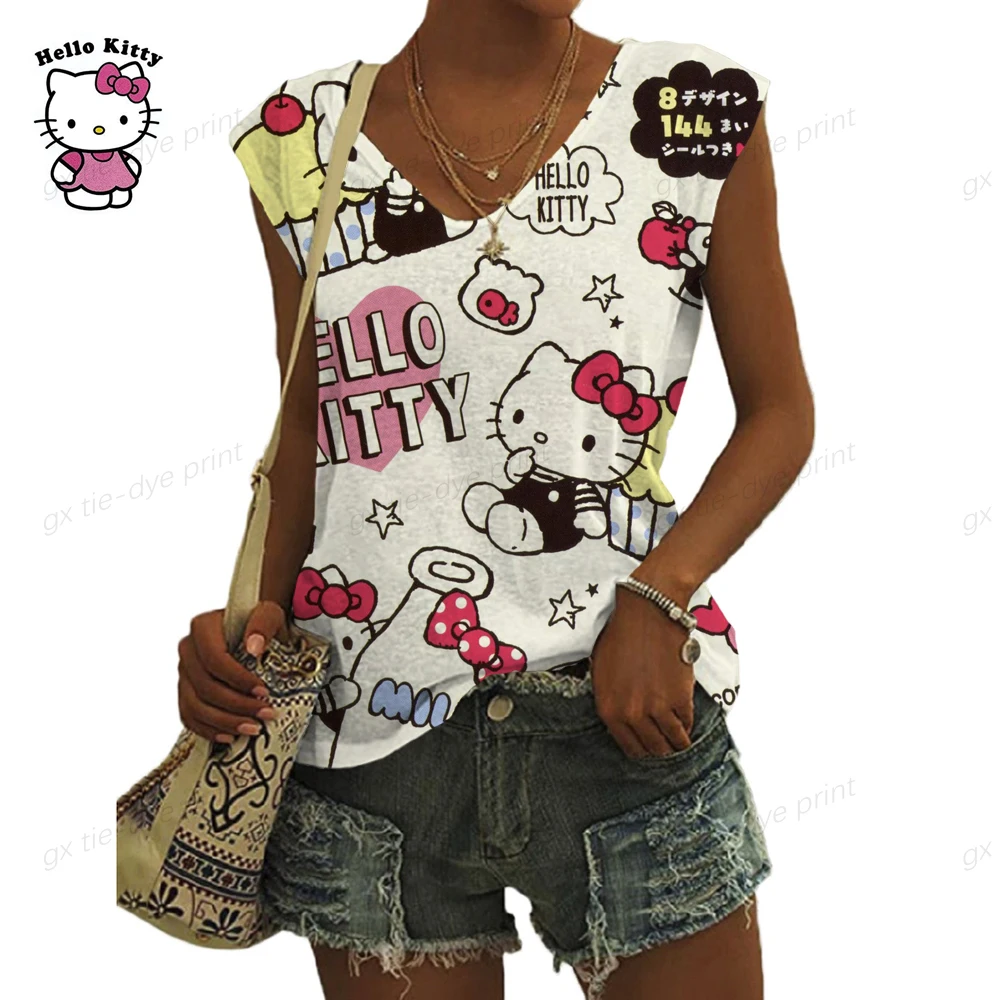 

Футболка женская с коротким рукавом и V-образным вырезом