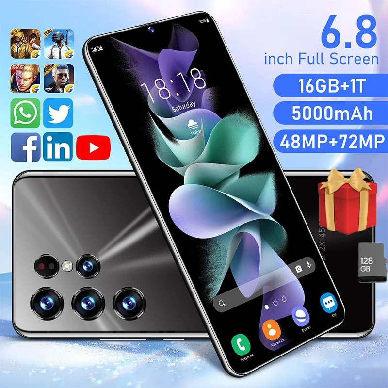 

Смартфон Galay S22, 16 + 1 ТБ, 888 дюйма, 48 + 72 МП, 5000 мА ч