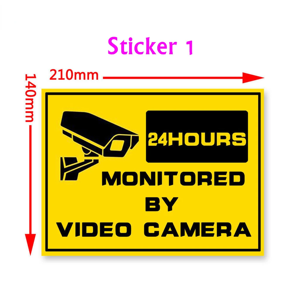 

Предупреждение ждающая наклейка, предупреждающий знак для мониторинга, предупреждающие этикетки, наклейка для видеокамеры, предупреждающ...