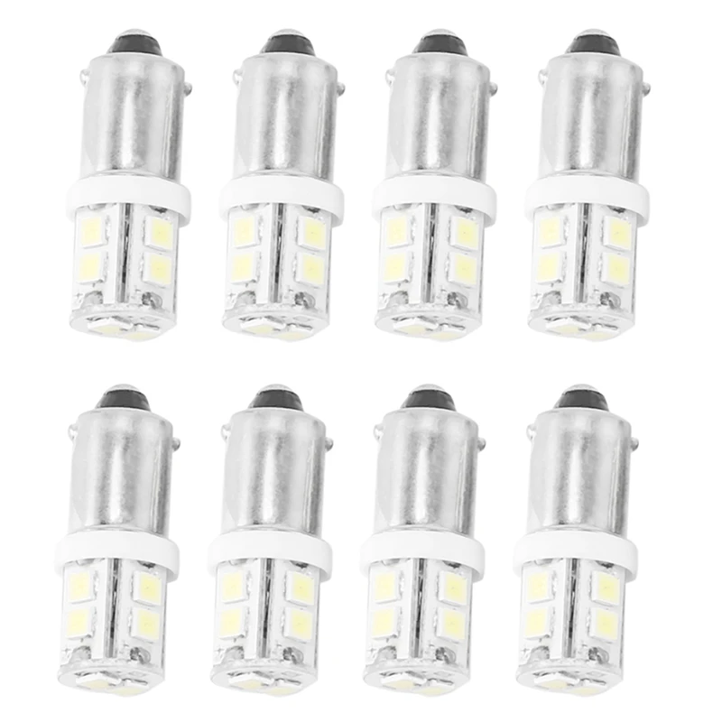

8X T11 BA9S T4W 233 BAYONET 10 SMD Светодиодная автомобильная лампа, белая