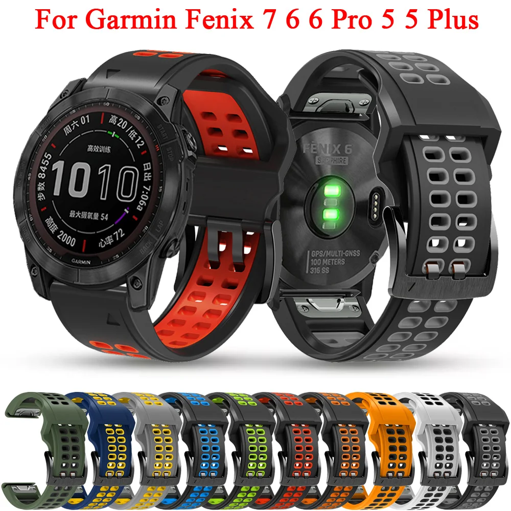 

Ремешок силиконовый для смарт-часов Garmin Fenix 7 6 6Pro 5 5 Plus 945 3 3HR