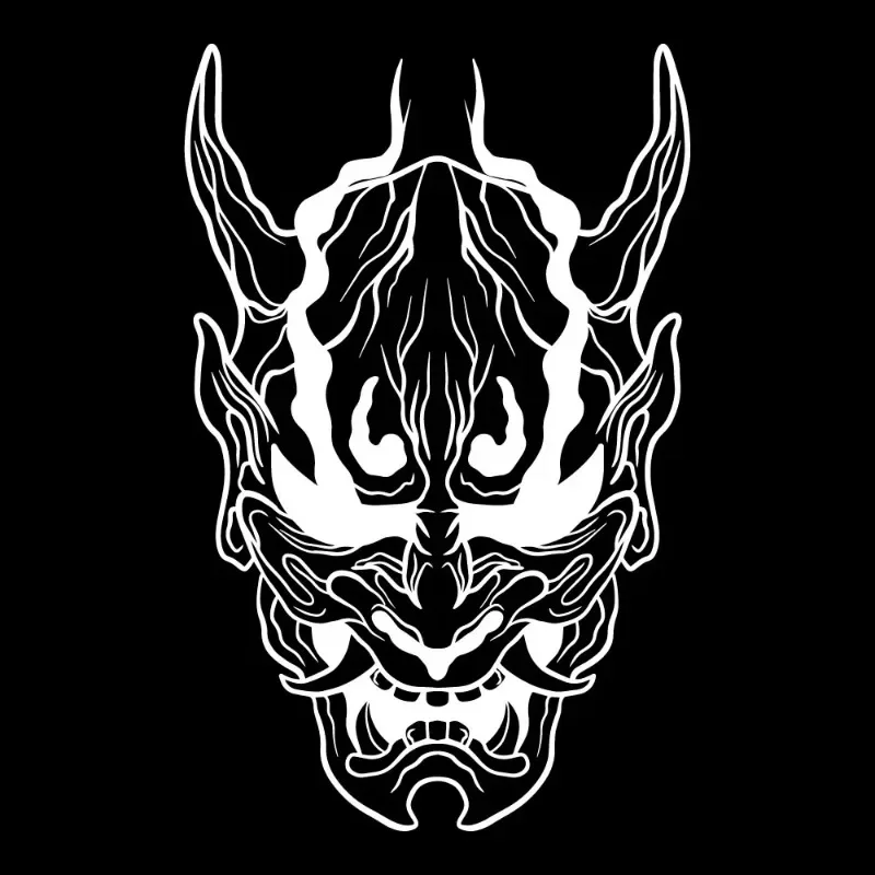 

Автомобильные литые виниловые наклейки, японский демон, красота автомобиля, настраиваемые 50х32 см