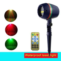 moving full sky star waterproof laser projector strobe rgb star christmas disco garden lights for home ktv lawn plaza party