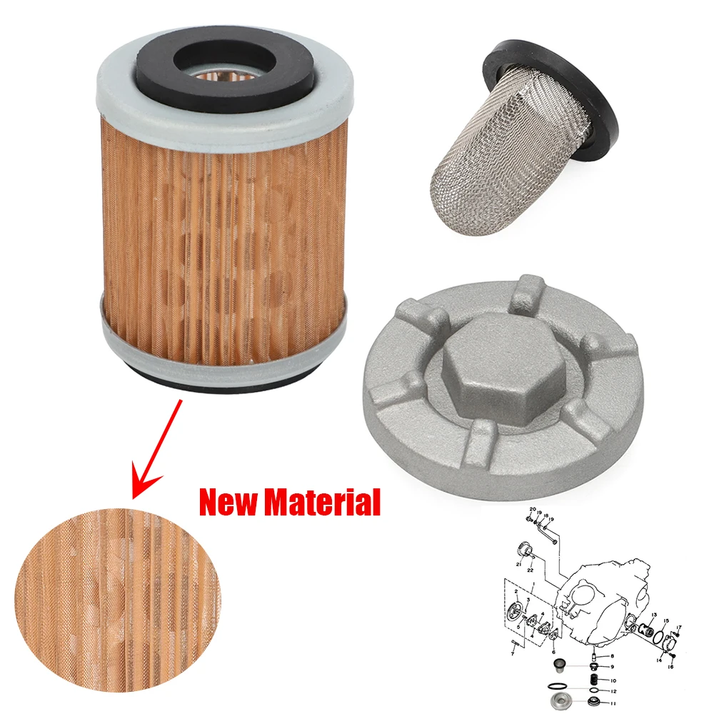 

Oil Drain Plug Strainer Filter For Yamaha Warrior Raptor Wolverine Big Bear YFM350 YFM 350 4HC-15351-00-00 93210-35512-00