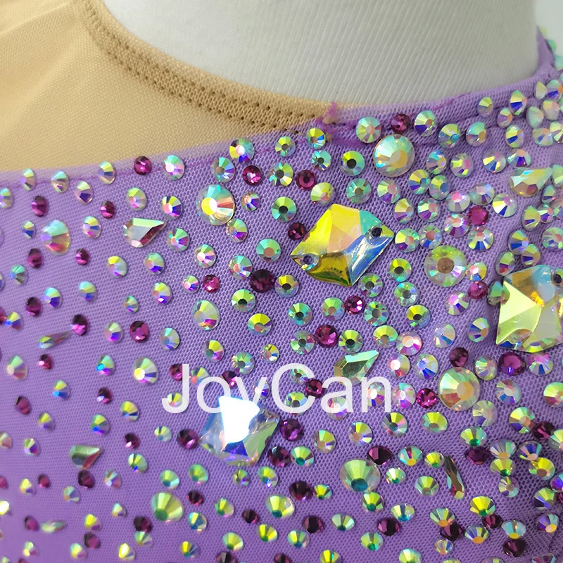Платье для катания на коньках JoyCan Ice эластичная сетчатая танцевальная одежда из