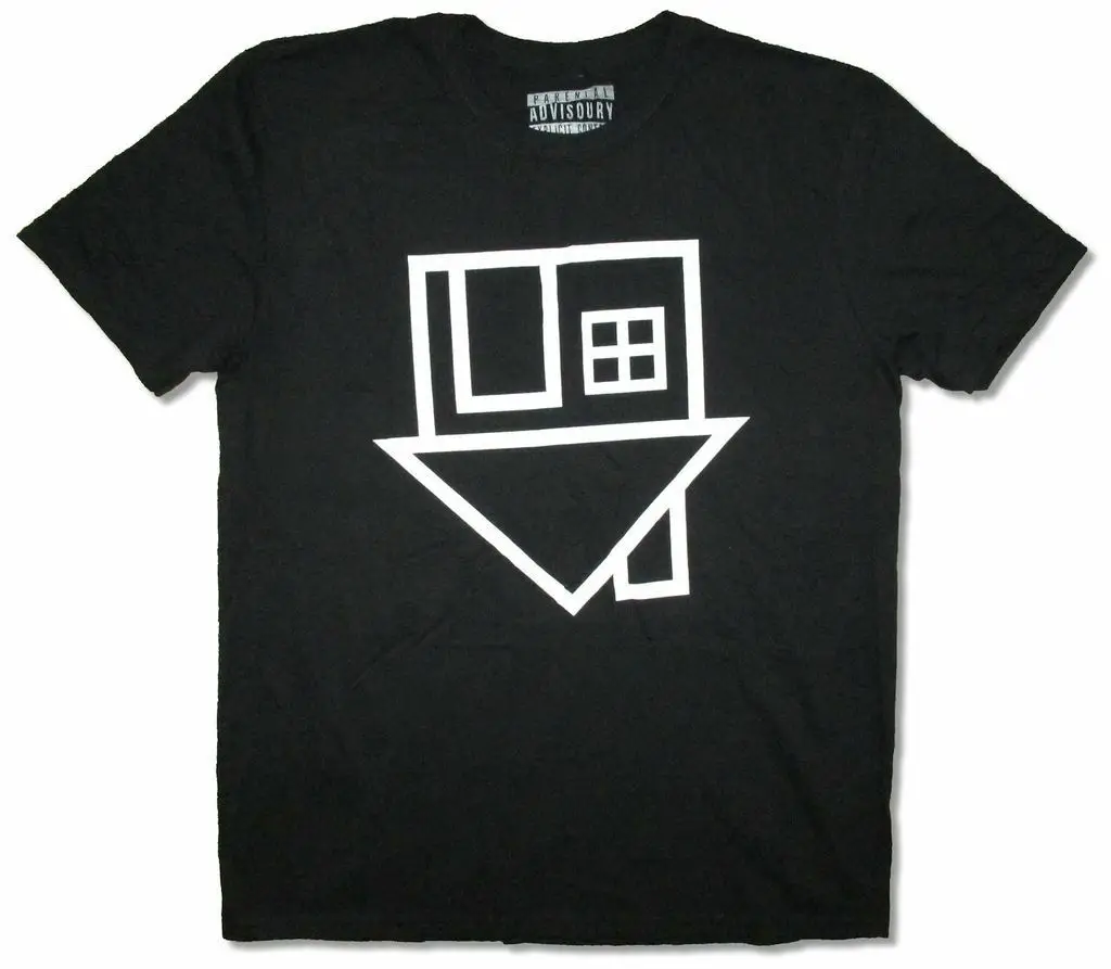 

NBHD The Neighbourhood Upside Down House Logo Black T-Shirt NEW