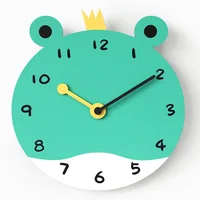 Lovely Animal Wall Clock Frog Cat Devil Rabbit Reindeer Modern Creative Decor Home Silent Cartoon Clock for Kid Children Bedroom