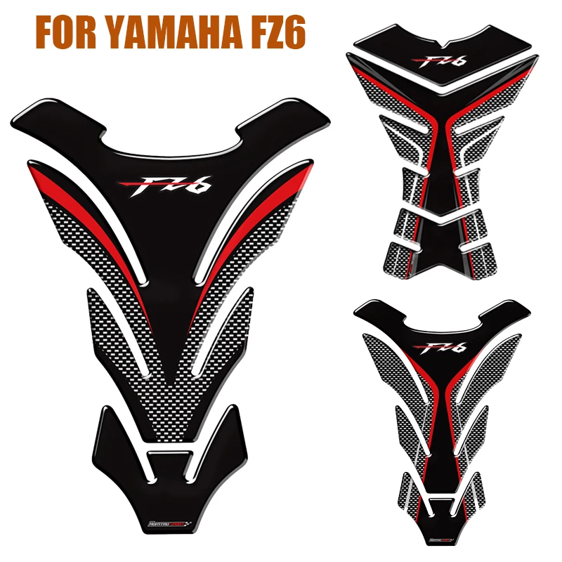 3D Motorcycle Sticker Gas Fuel Oil Tank Pad Decal Protector Case For YAMAHA FZ6 FZ6N Tankpad