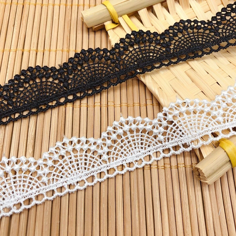 

43Yds Best Selling Latest Lace Fabric 2.4cm Wide Lace Ribbon Embroidery Guipure Lace Fabric Applique Wedding Dress Sewing Trim