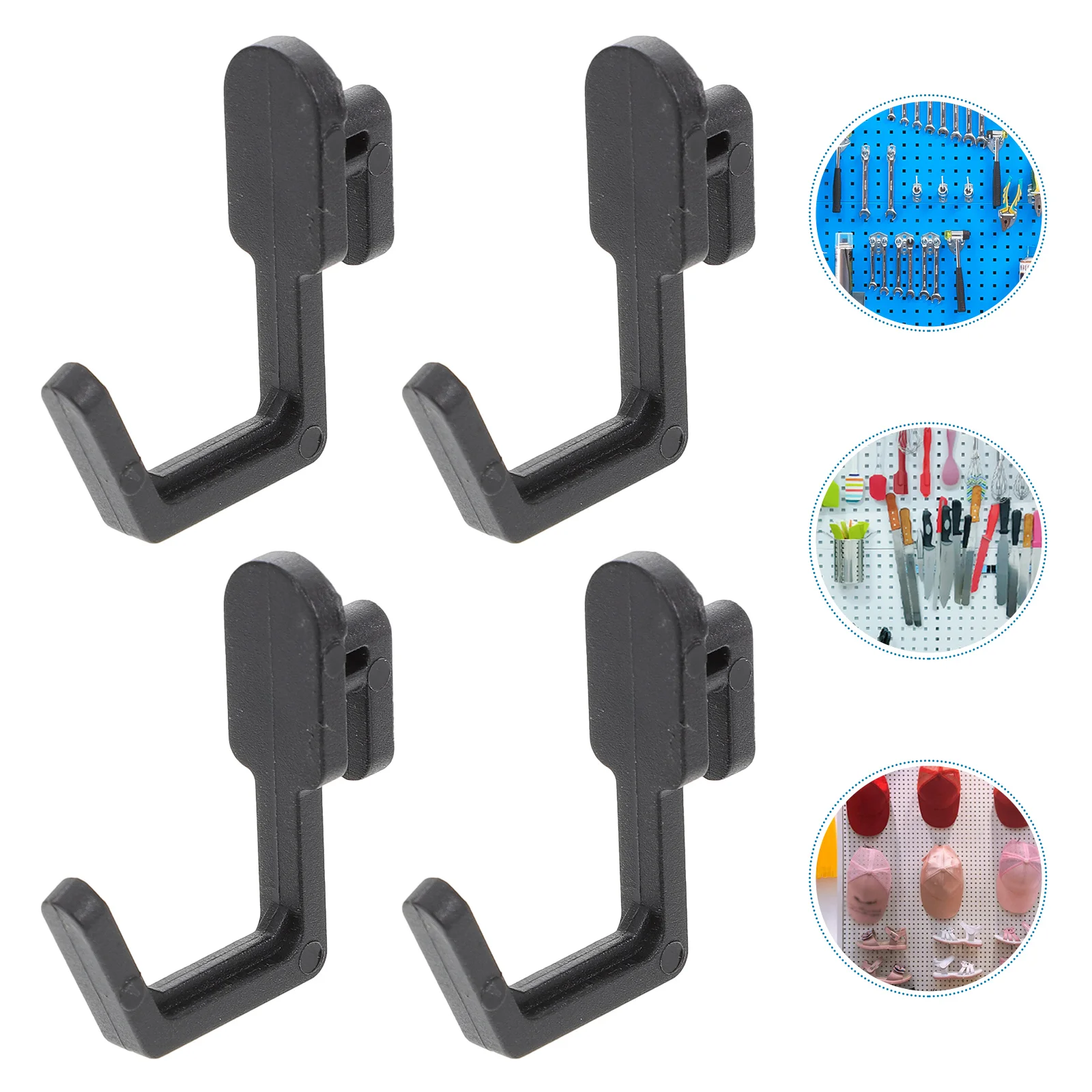 

Pegboard Hooks Peg Hookboard Black J Shape Tools Accessories Tool Organizer Heavy Duty Utility Locking Kit Assortmentpegs Garage