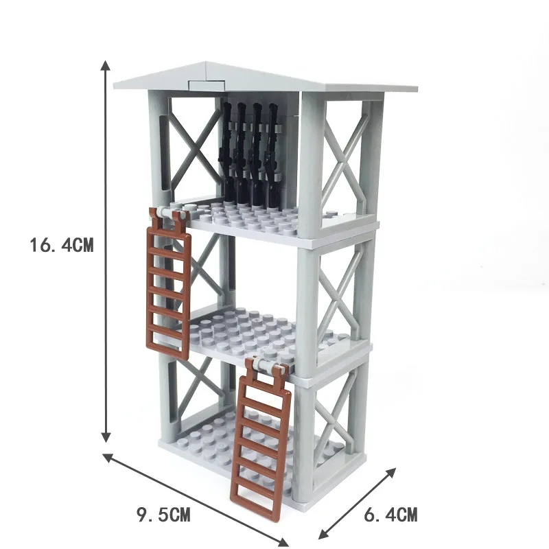 MOC военные образовательные строительные блоки игрушка военное здание военная