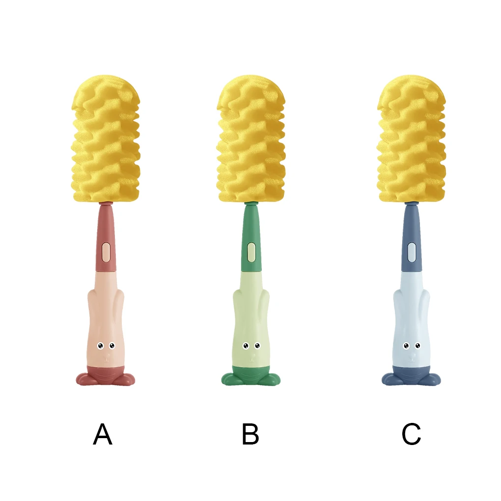 

Food-Grade Bottle Cleaning Brush Straw Scrubber Multipurpose Pacifier Brush Silicone Bottle Brush Nipple Cleaning Tool