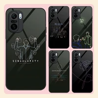love yourself art phone case tempered glass for xiaomi 11t 10 12 10t 11i redmi note 11 9t 9a 9 8 10 11s lite pro poco f3 cover