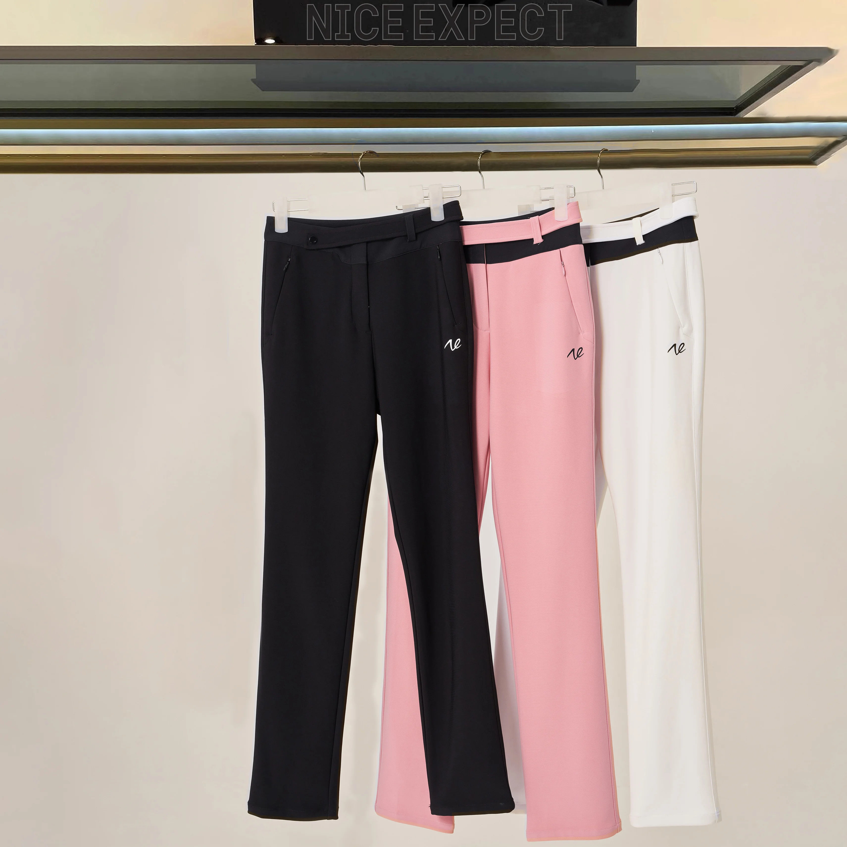 

Женские узкие утепленные брюки NETLS golf, модные Стрейчевые длинные брюки для гольфа на осень и зиму