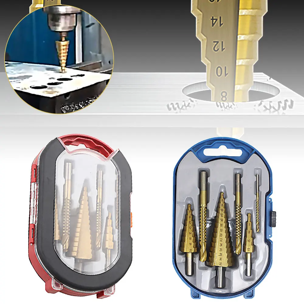 

6Pcs Titanium Plating Drill Bit Set