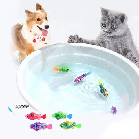 Интерактивная электрическая игрушка-рыба для кошек