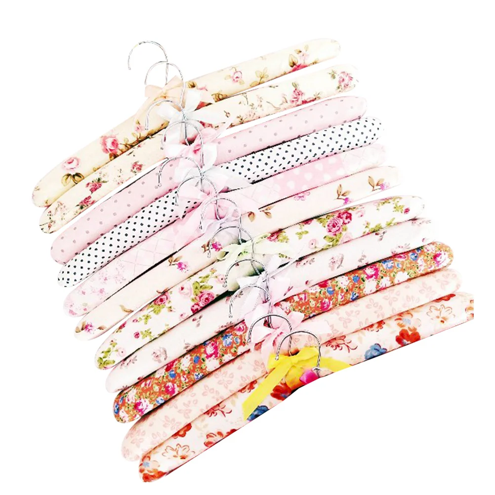 

Hangers Clothes Hanger Padded Coat Wedding Wood Suit Satin Cloth Nonlaundry Clothing Dress Wooden Closetsweater Sweaters Rack